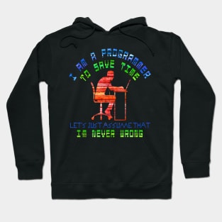 I am a programmer, to save time, let's just assume that i'm never wrong Hoodie